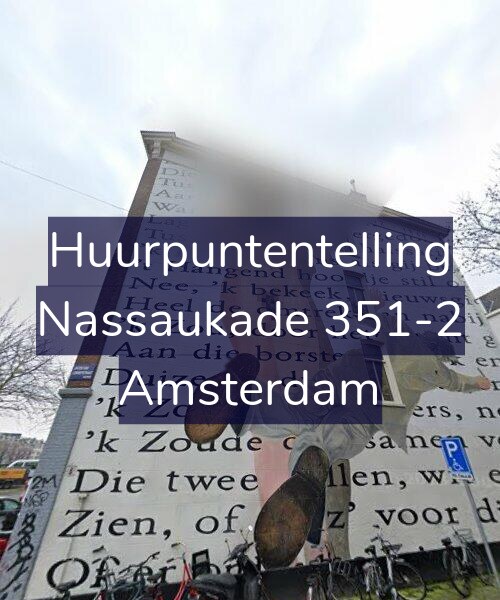 Foto gevel Huurpuntentelling voor Nassaukade 351-2, Amsterdam