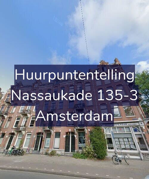Foto gevel Huurpuntentelling voor Nassaukade 135-3, Amsterdam