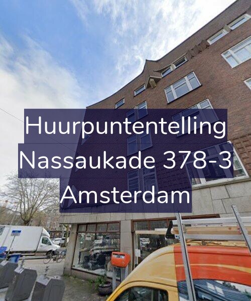 Foto gevel Huurpuntentelling voor Nassaukade 378-3, Amsterdam