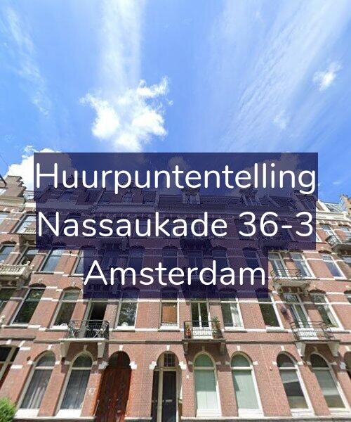 Foto gevel Huurpuntentelling voor Nassaukade 36-3, Amsterdam