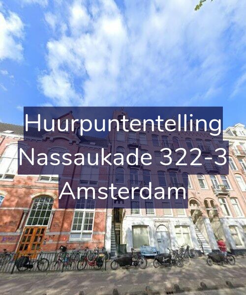 Foto gevel Huurpuntentelling voor Nassaukade 322-3, Amsterdam