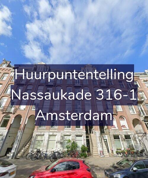 Foto gevel Huurpuntentelling voor Nassaukade 316-1, Amsterdam