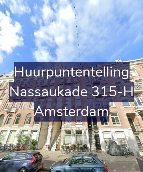 Foto gevel Huurpuntentelling voor Nassaukade 315-H, Amsterdam