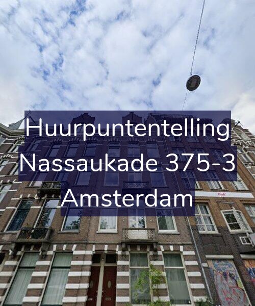 Foto gevel Huurpuntentelling voor Nassaukade 375-3, Amsterdam