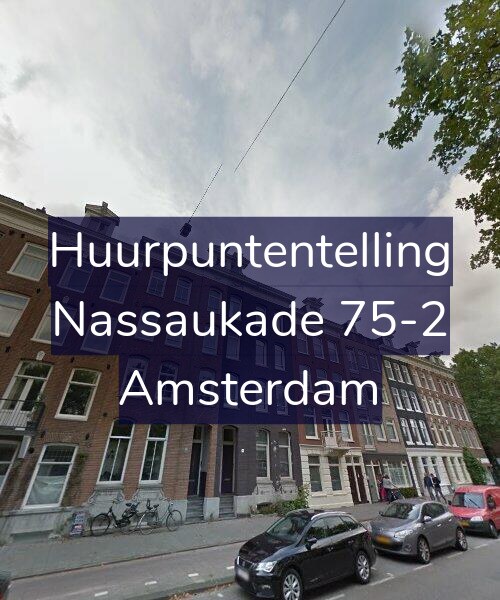 Foto gevel Huurpuntentelling voor Nassaukade 75-2, Amsterdam