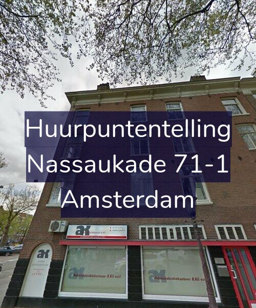 Foto gevel Huurpuntentelling voor Nassaukade 71-1, Amsterdam