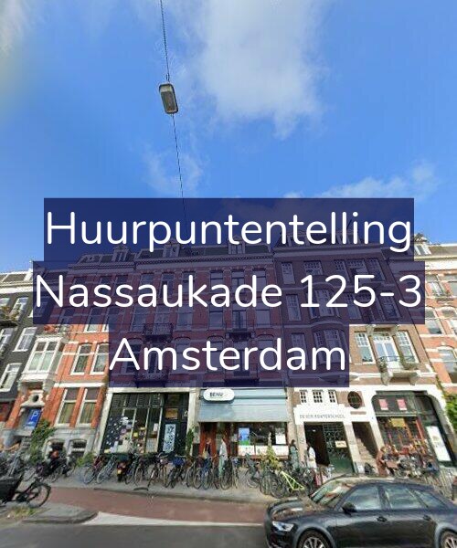 Foto gevel Huurpuntentelling voor Nassaukade 125-3, Amsterdam
