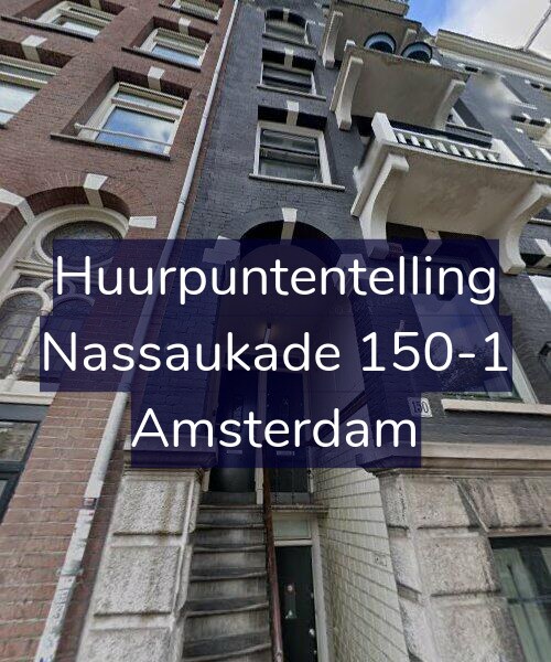 Foto gevel Huurpuntentelling voor Nassaukade 150-1, Amsterdam