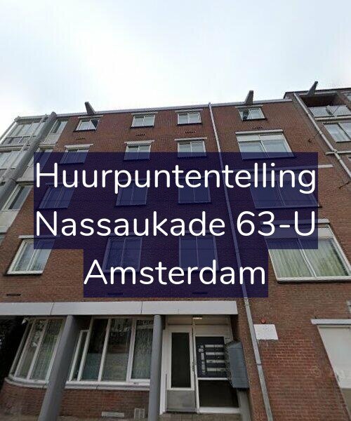 Foto gevel Huurpuntentelling voor Nassaukade 63-U, Amsterdam