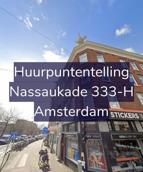 Foto gevel Huurpuntentelling voor Nassaukade 333-H, Amsterdam