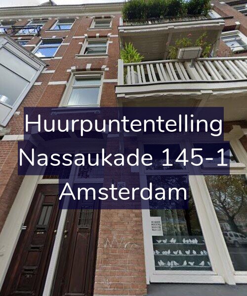 Foto gevel Huurpuntentelling voor Nassaukade 145-1, Amsterdam