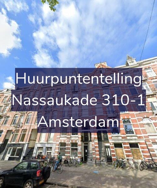 Foto gevel Huurpuntentelling voor Nassaukade 310-1, Amsterdam