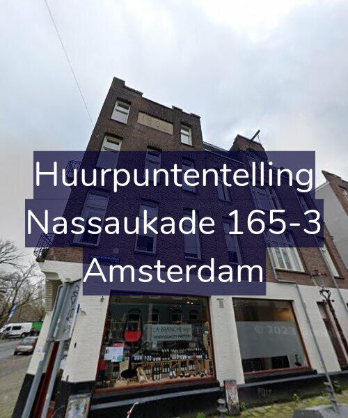 Foto gevel Huurpuntentelling voor Nassaukade 165-3, Amsterdam