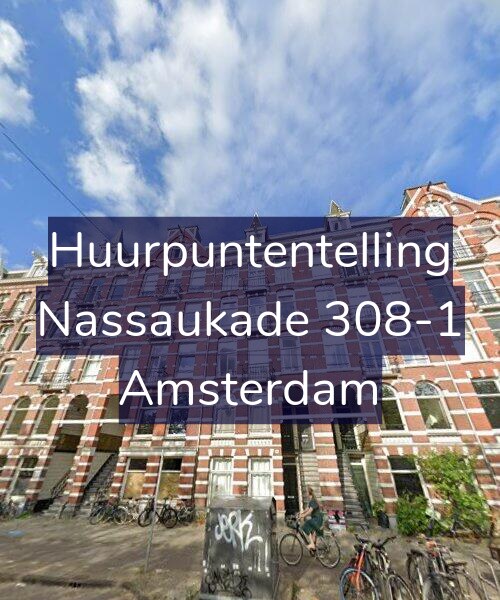 Foto gevel Huurpuntentelling voor Nassaukade 308-1, Amsterdam