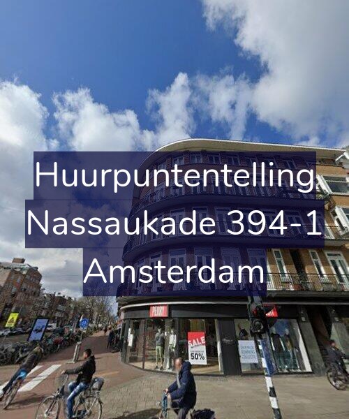 Foto gevel Huurpuntentelling voor Nassaukade 394-1, Amsterdam