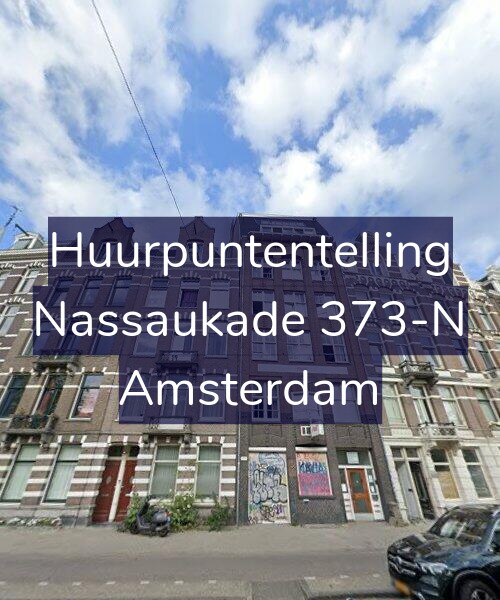 Foto gevel Huurpuntentelling voor Nassaukade 373-N, Amsterdam