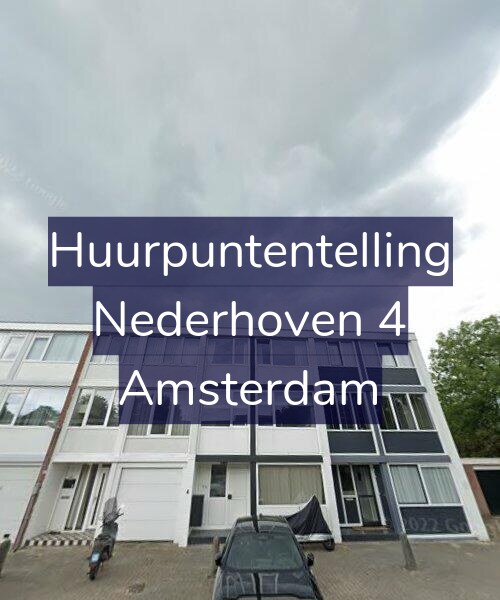 Foto gevel Huurpuntentelling voor Nederhoven 4, Amsterdam