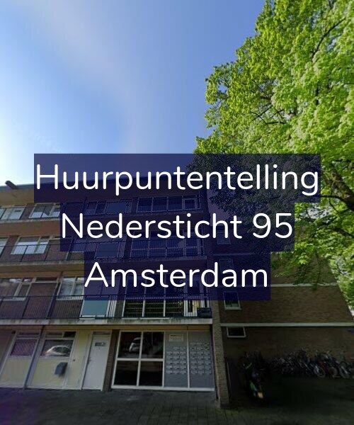 Foto gevel Huurpuntentelling voor Nedersticht 95, Amsterdam