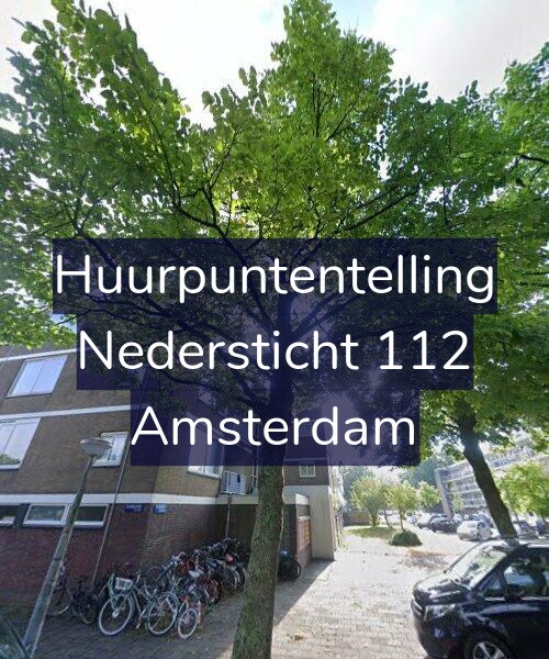 Foto gevel Huurpuntentelling voor Nedersticht 112, Amsterdam