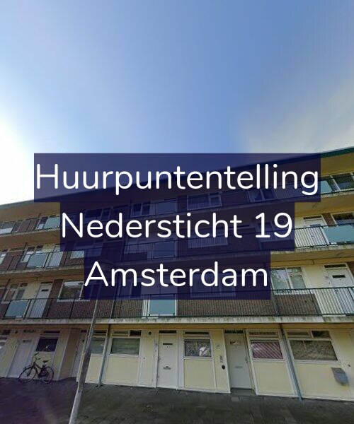 Foto gevel Huurpuntentelling voor Nedersticht 19, Amsterdam