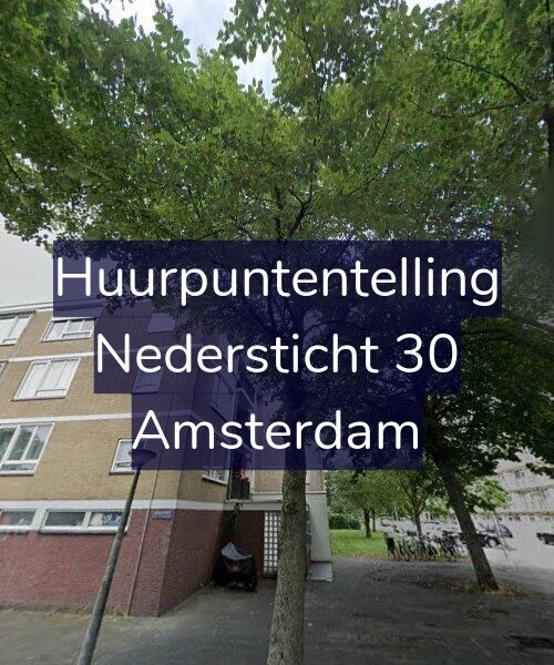Foto gevel Huurpuntentelling voor Nedersticht 30, Amsterdam
