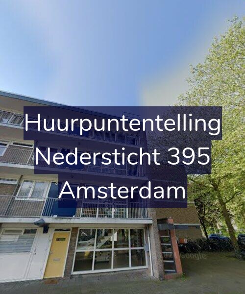 Foto gevel Huurpuntentelling voor Nedersticht 395, Amsterdam
