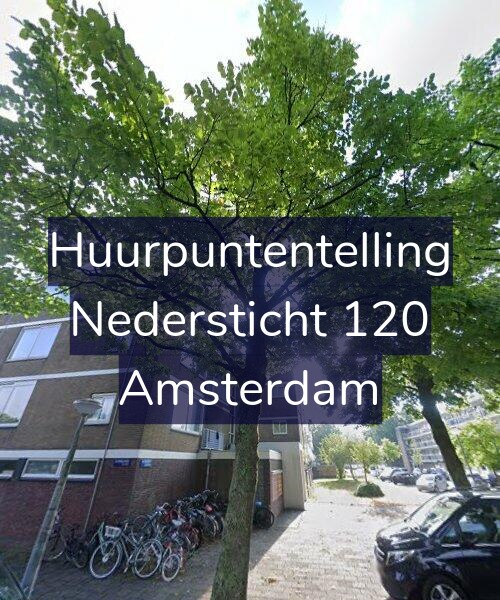 Foto gevel Huurpuntentelling voor Nedersticht 120, Amsterdam