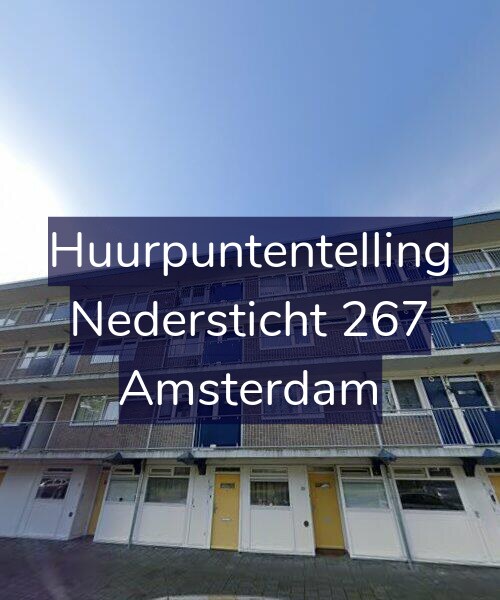 Foto gevel Huurpuntentelling voor Nedersticht 267, Amsterdam
