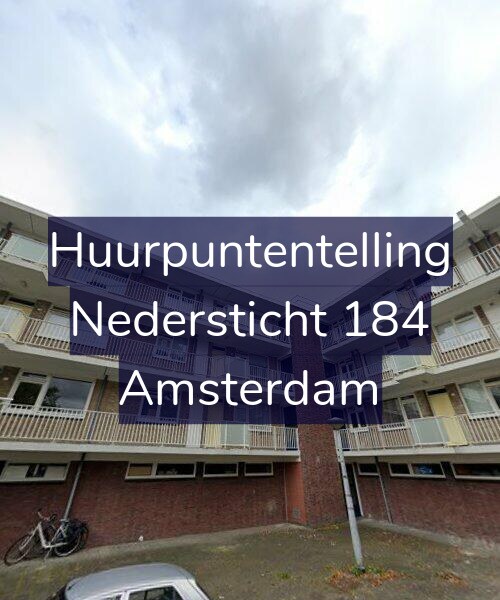 Foto gevel Huurpuntentelling voor Nedersticht 184, Amsterdam