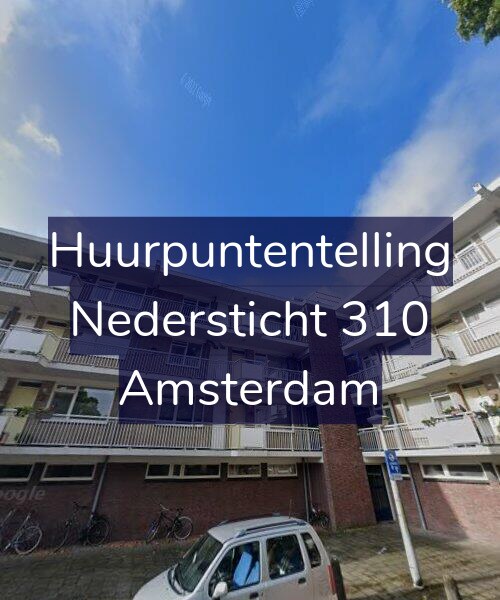 Foto gevel Huurpuntentelling voor Nedersticht 310, Amsterdam
