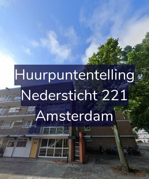 Foto gevel Huurpuntentelling voor Nedersticht 221, Amsterdam