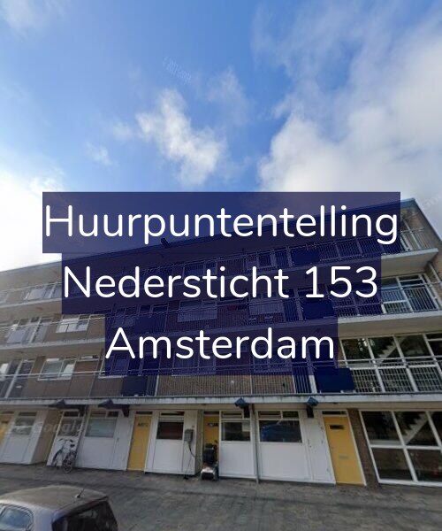 Foto gevel Huurpuntentelling voor Nedersticht 153, Amsterdam