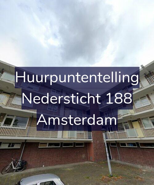 Foto gevel Huurpuntentelling voor Nedersticht 188, Amsterdam
