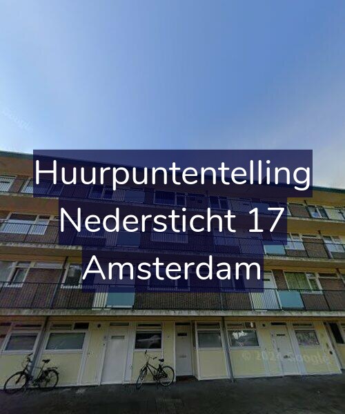 Foto gevel Huurpuntentelling voor Nedersticht 17, Amsterdam