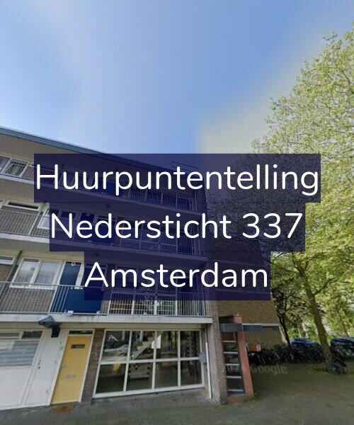 Foto gevel Huurpuntentelling voor Nedersticht 337, Amsterdam