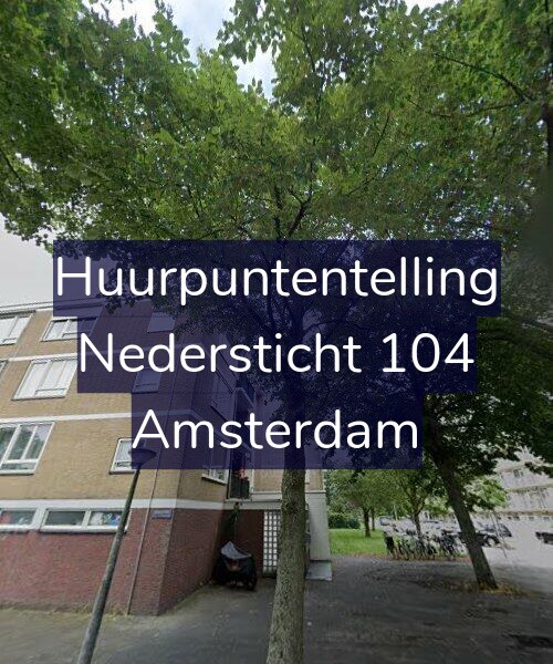 Foto gevel Huurpuntentelling voor Nedersticht 104, Amsterdam