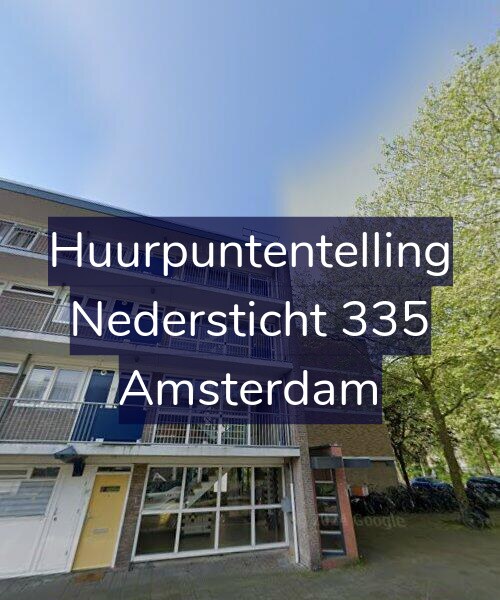 Foto gevel Huurpuntentelling voor Nedersticht 335, Amsterdam