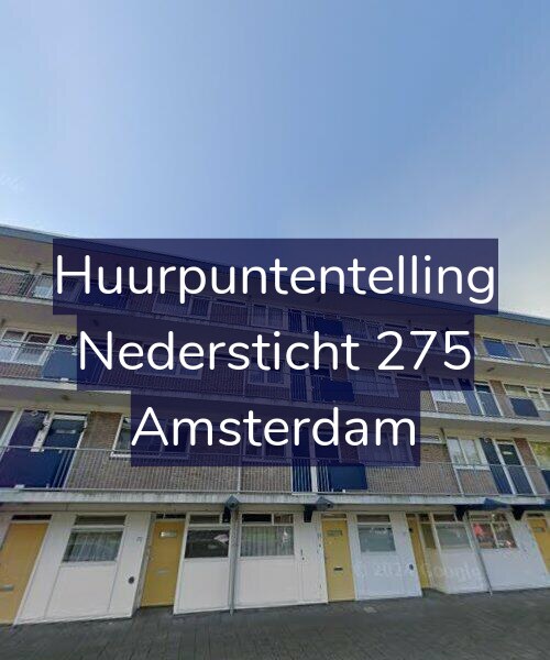 Foto gevel Huurpuntentelling voor Nedersticht 275, Amsterdam