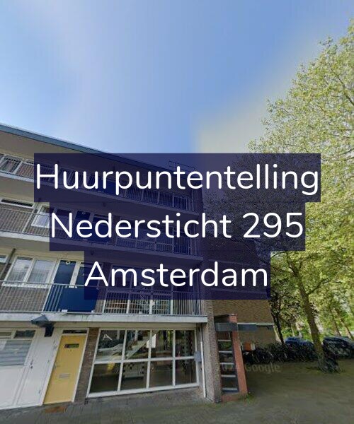 Foto gevel Huurpuntentelling voor Nedersticht 295, Amsterdam