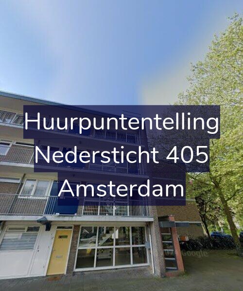 Foto gevel Huurpuntentelling voor Nedersticht 405, Amsterdam