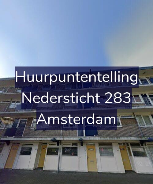 Foto gevel Huurpuntentelling voor Nedersticht 283, Amsterdam