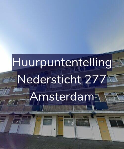 Foto gevel Huurpuntentelling voor Nedersticht 277, Amsterdam