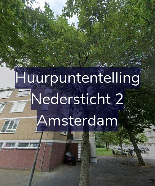 Foto gevel Huurpuntentelling voor Nedersticht 2, Amsterdam