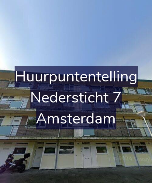 Foto gevel Huurpuntentelling voor Nedersticht 7, Amsterdam