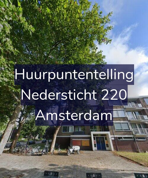 Foto gevel Huurpuntentelling voor Nedersticht 220, Amsterdam