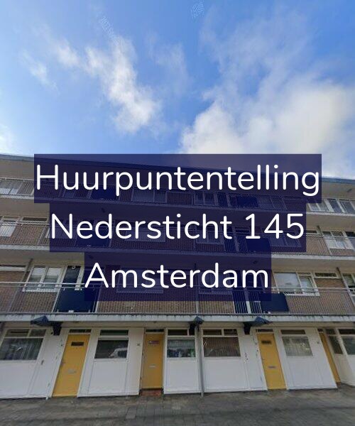Foto gevel Huurpuntentelling voor Nedersticht 145, Amsterdam
