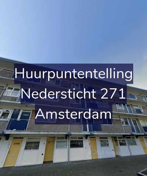 Foto gevel Huurpuntentelling voor Nedersticht 271, Amsterdam