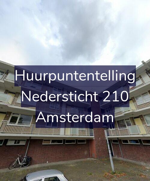 Foto gevel Huurpuntentelling voor Nedersticht 210, Amsterdam