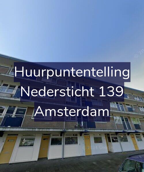 Foto gevel Huurpuntentelling voor Nedersticht 139, Amsterdam