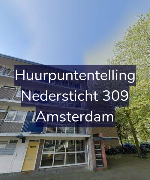 Foto gevel Huurpuntentelling voor Nedersticht 309, Amsterdam